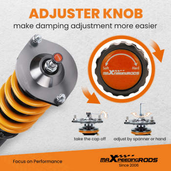 Coilover Kits Compatible For Mazda Miata MX-5 NA 1.6L,1.8L 1989-1997 Perfermance Maxpeedingrods Spring Shock Sbsorber Lowering Kit